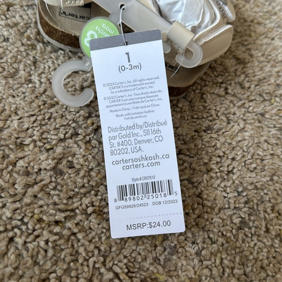 Carters Sandals - Picture 3 of 3